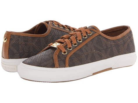 brown michael kors sneakers|michael kors ladies brown shoes.